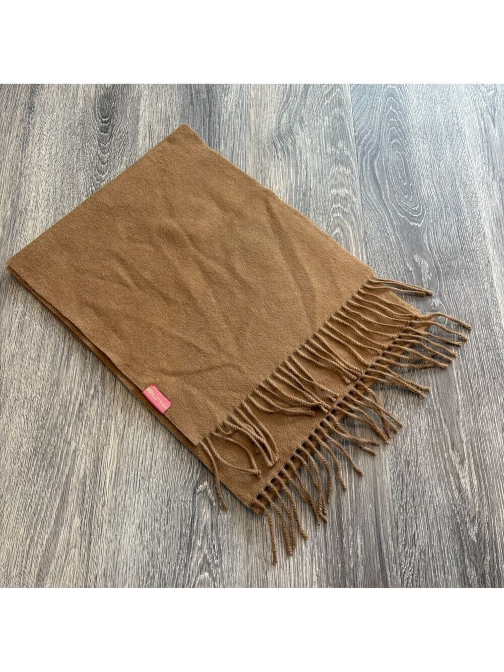 Kuna Soft Elegant Brown Scarf with Fringe